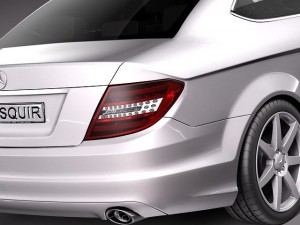 Mercedes-Benz C-class Coupe 2012 Modelo 3D