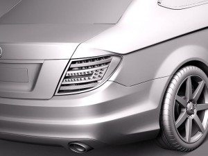 Mercedes-Benz C-class Coupe 2012 Modelo 3D