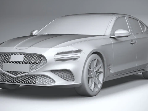 Genesis G70 2022 3D Model