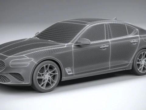 Genesis G70 2022 3D Model