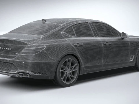 Genesis G70 2022 3D Model
