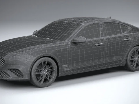 Genesis G70 2022 3D Model