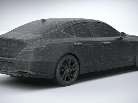 Genesis G70 2022 3D Model