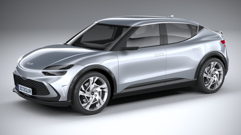 Genesis GV60 2022 Model 3D .c4d .max .obj .3ds .fbx .stl .blend 