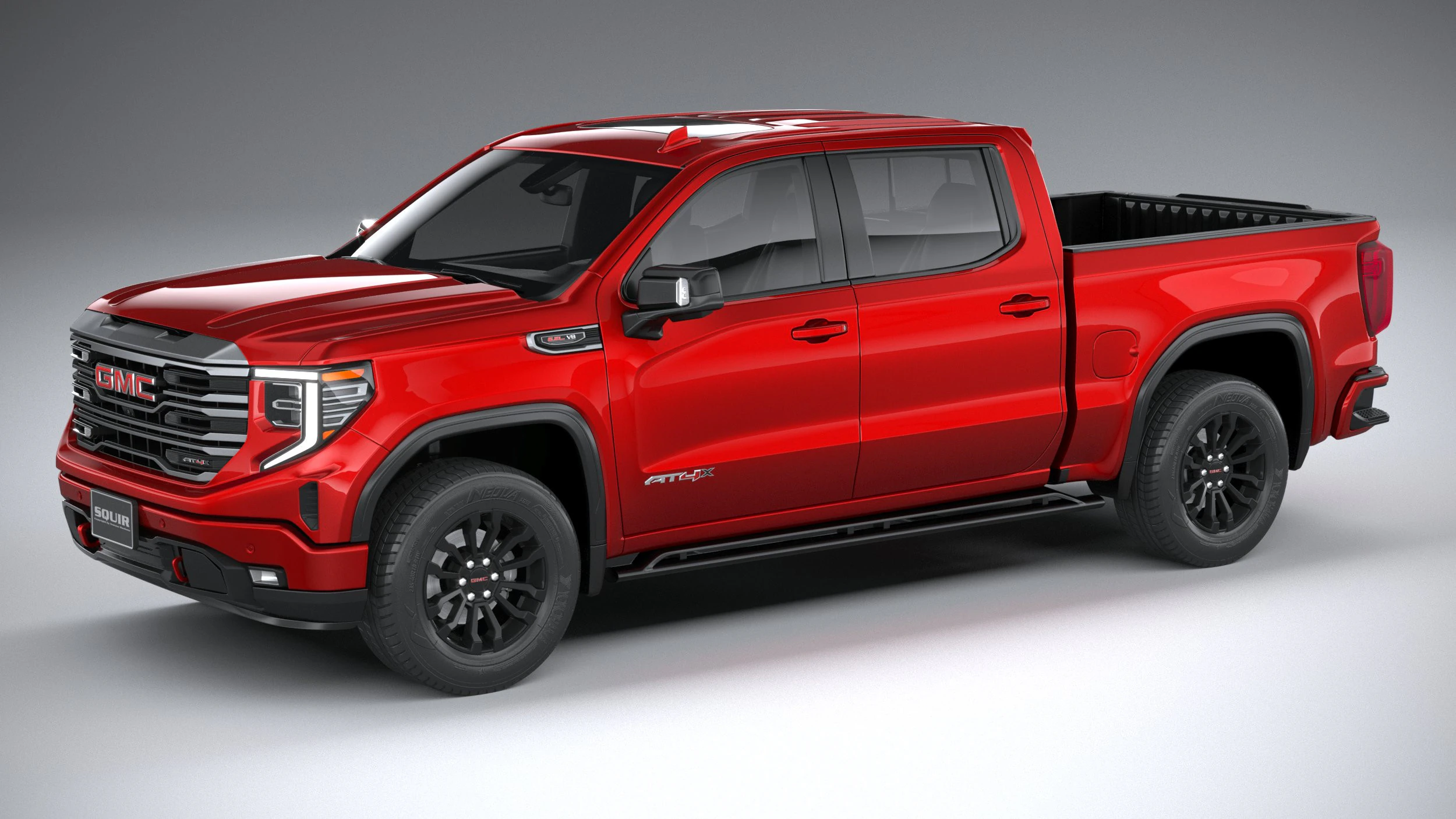 GMC Sierra AT4X 2022 3D Model .c4d .max .obj .3ds .fbx .stl .blend 
