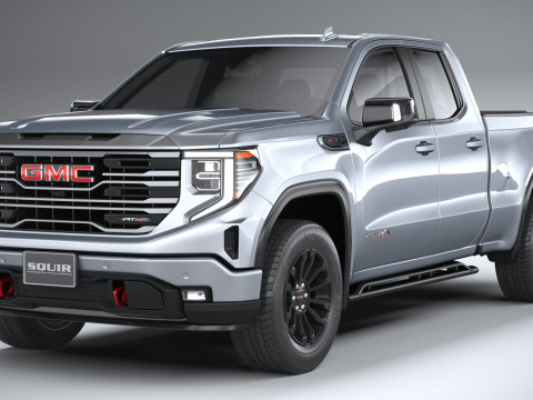 GMC Sierra AT4X double cab 2022 Model 3D