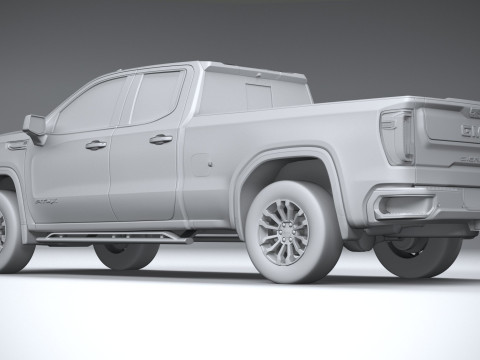 GMC Sierra AT4X double cab 2022 Model 3D