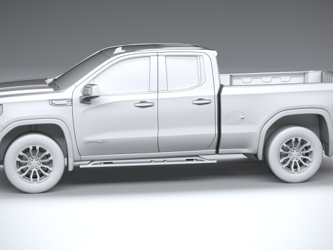 GMC Sierra AT4X double cab 2022 Model 3D