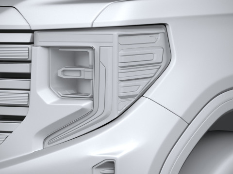 GMC Sierra AT4X double cab 2022 Model 3D