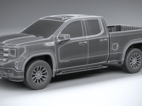 GMC Sierra AT4X double cab 2022 Model 3D