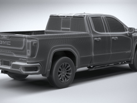 GMC Sierra AT4X double cab 2022 Model 3D