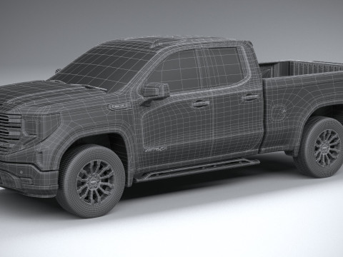 GMC Sierra AT4X double cab 2022 Model 3D