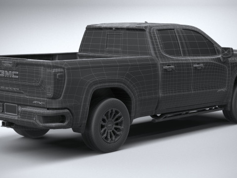 GMC Sierra AT4X double cab 2022 Model 3D