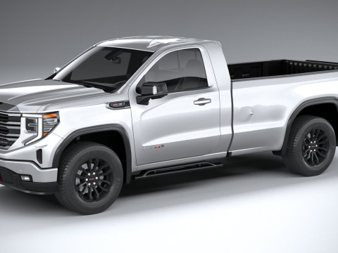 GMC Sierra AT4X regular cab 2022 3D Model