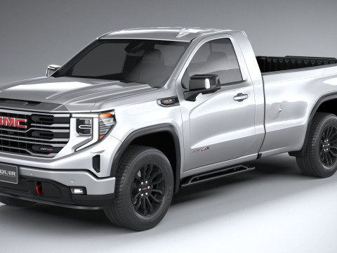 GMC Sierra AT4X regular cab 2022 3D Model
