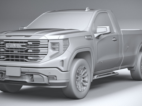 GMC Sierra AT4X regular cab 2022 3D Model