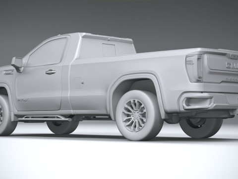 GMC Sierra AT4X regular cab 2022 3D Model