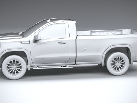 GMC Sierra AT4X regular cab 2022 3D Model