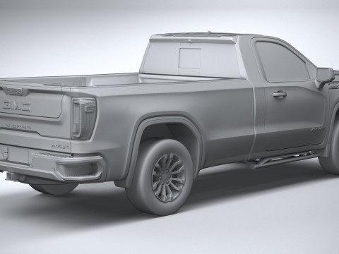 GMC Sierra AT4X regular cab 2022 3D Model