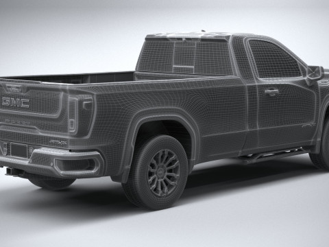 GMC Sierra AT4X regular cab 2022 3D Model