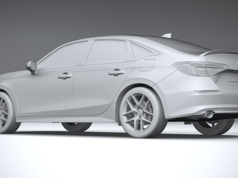 Honda Civic Si 2022 3D Модель