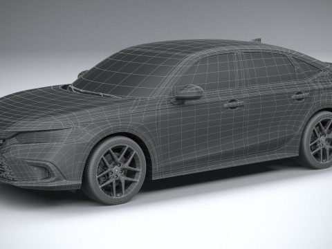 Honda Civic Si 2022 3D Модель