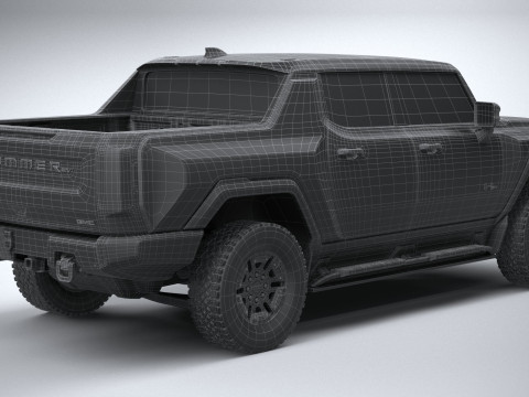 Hummer EV 2022 Modello 3D