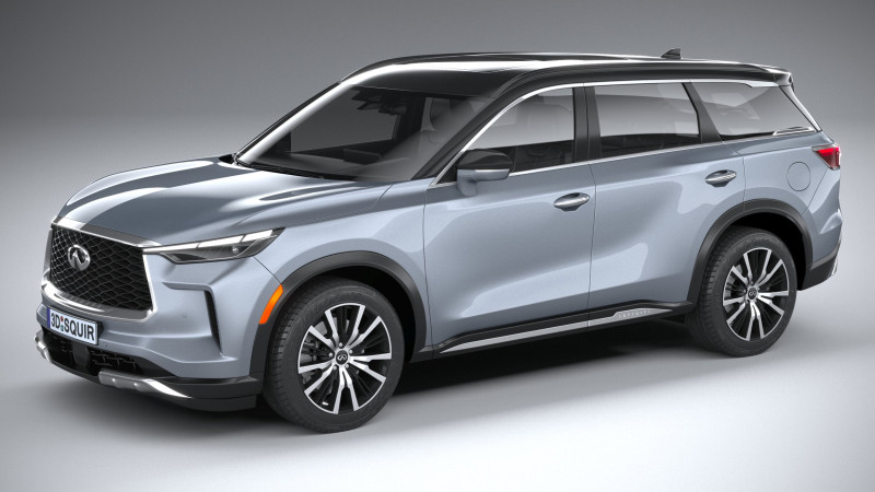 Infiniti QX60 2022 Modelo 3D .c4d .max .obj .3ds .fbx .stl .blend