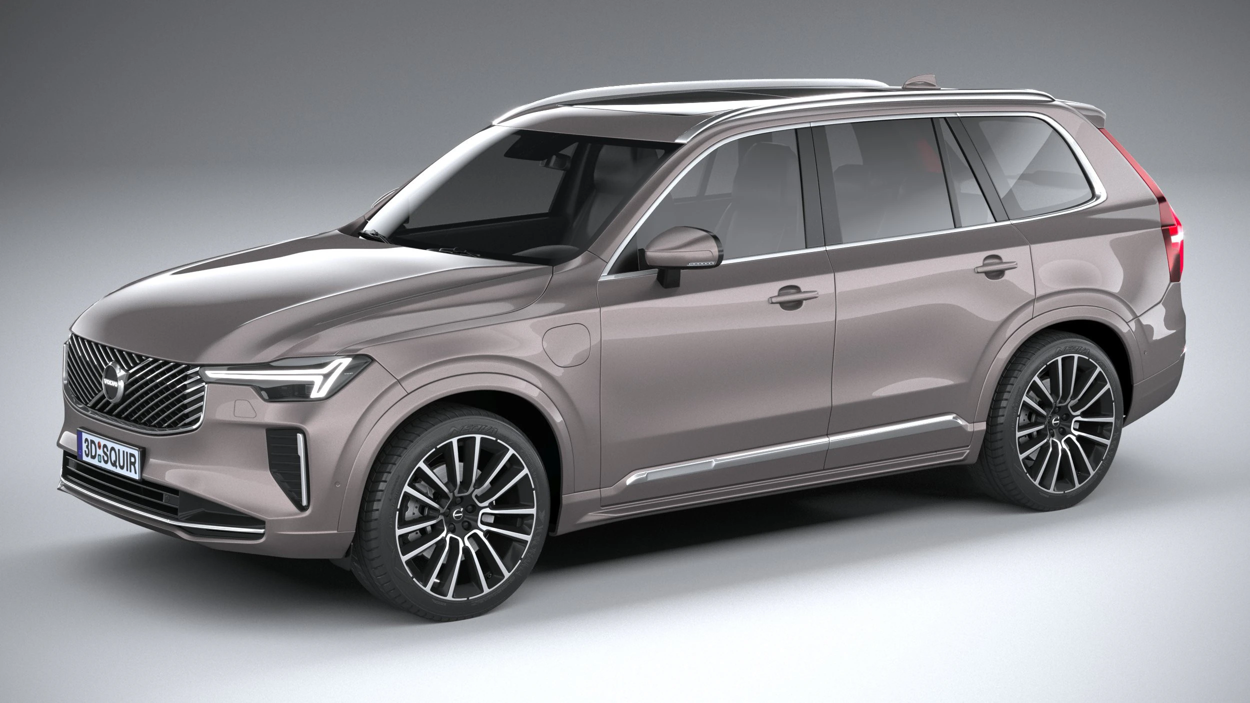 Volvo XC90 2025 3D Model .c4d .max .obj .3ds .fbx .stl .blend