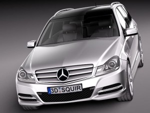 Mercedes-Benz C-class Estate 2012 3D Модель