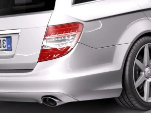 Mercedes-Benz C-class Estate 2012 3D Model