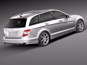 Mercedes-Benz C-class Estate 2012 3D Модель