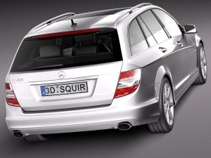 Mercedes-Benz C-class Estate 2012 3D Модель