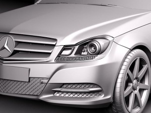 Mercedes-Benz C-class Estate 2012 3D Модель