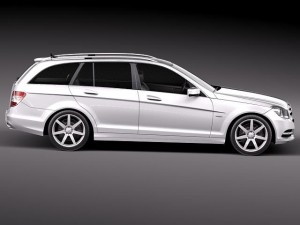 Mercedes-Benz C-class Estate 2012 3D Модель