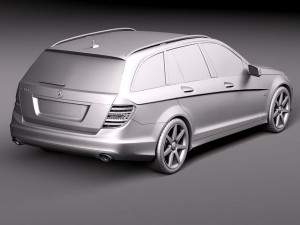 Mercedes-Benz C-class Estate 2012 3D Модель