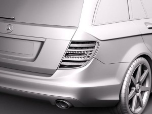 Mercedes-Benz C-class Estate 2012 3D Модель