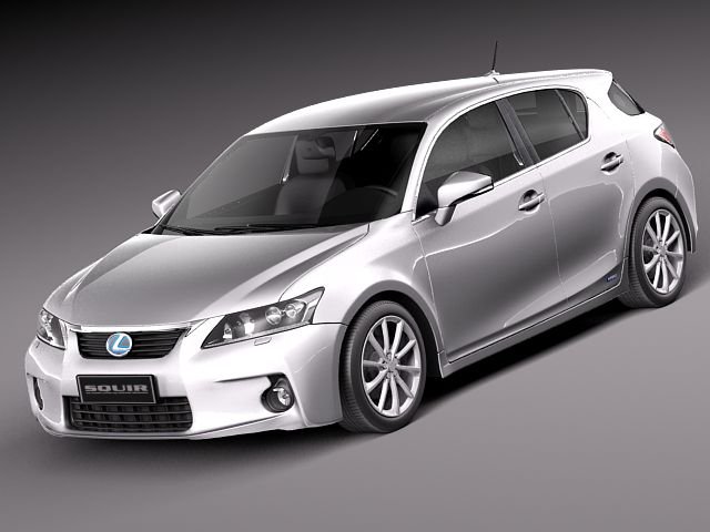 Lexus CT 200H 2012 3Dモデル .c4d .max .obj .3ds .fbx .stl .blend 