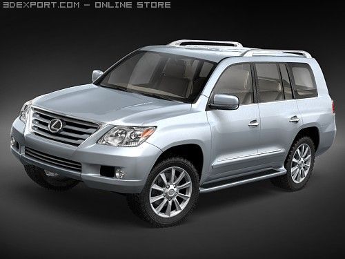 Lexus LX570 3D Model .c4d .max .obj .3ds .fbx .stl .blend 
