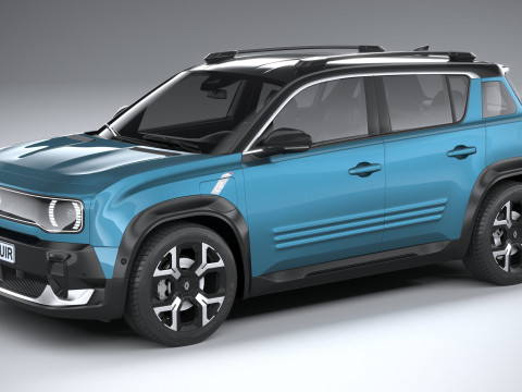 Renault 4 E-Tech 2026 3D Модель