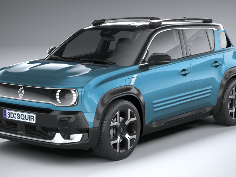 Renault 4 E-Tech 2026 3D Model