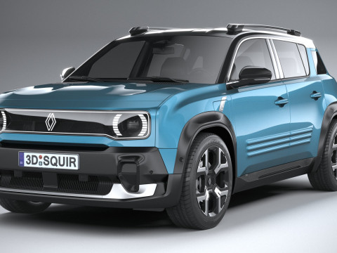Renault 4 E-Tech 2026 3D Model