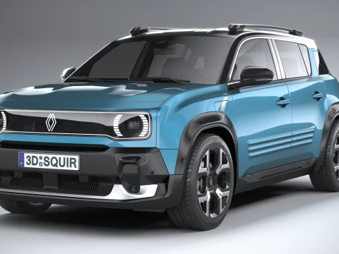 르노 4 E-테크 2026 3D 모델