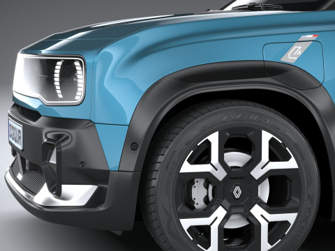 Renault 4 E-Tech 2026 3D Model