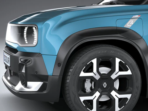 르노 4 E-테크 2026 3D 모델