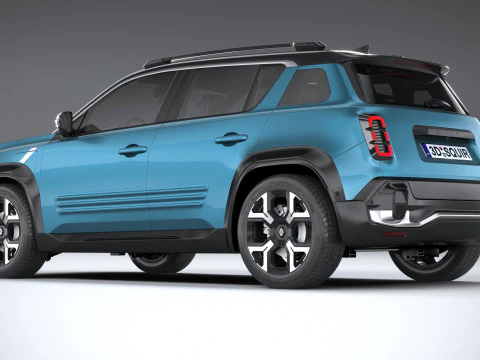 르노 4 E-테크 2026 3D 모델