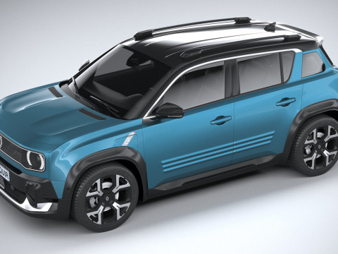 Renault 4 E-Tech 2026 3D Model