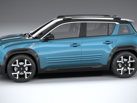 Renault 4 E-Tech 2026 3D Model