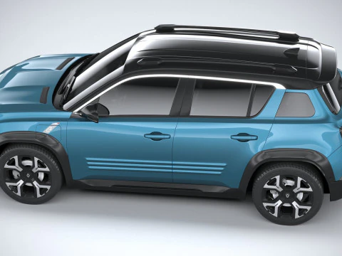 르노 4 E-테크 2026 3D 모델