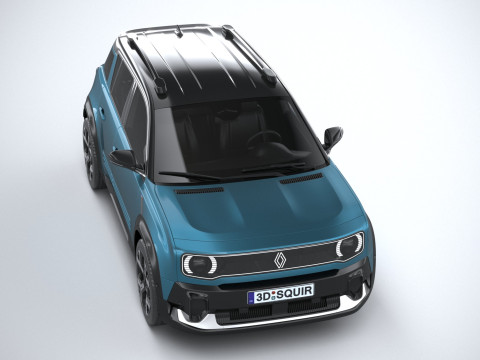 Renault 4 E-Tech 2026 3D Model